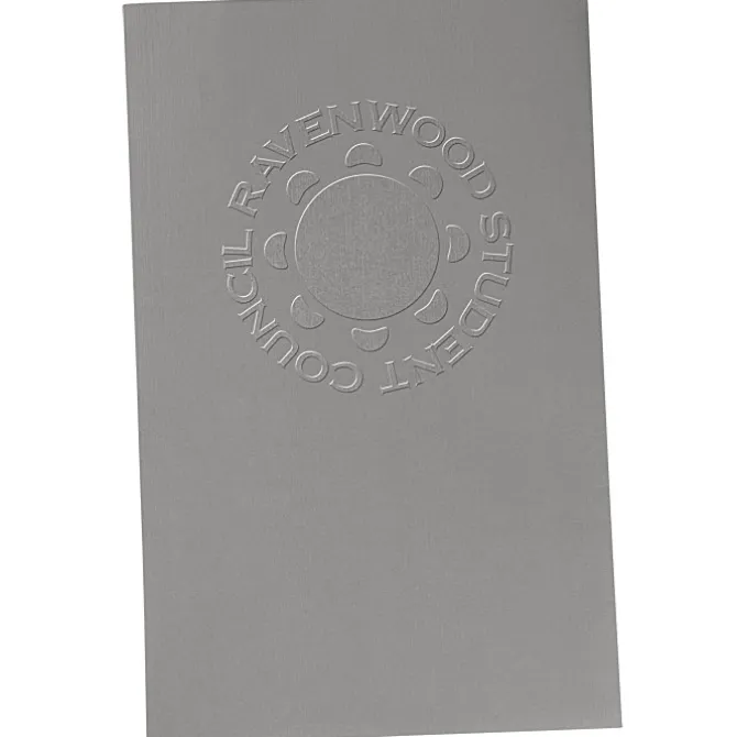 Legal Size Embossed Linen Paper Folder