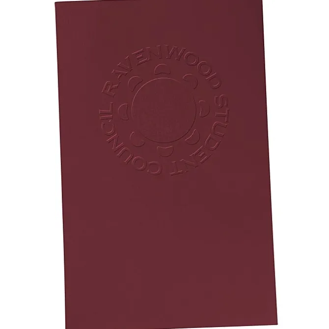 Legal Size Embossed Linen Paper Folder
