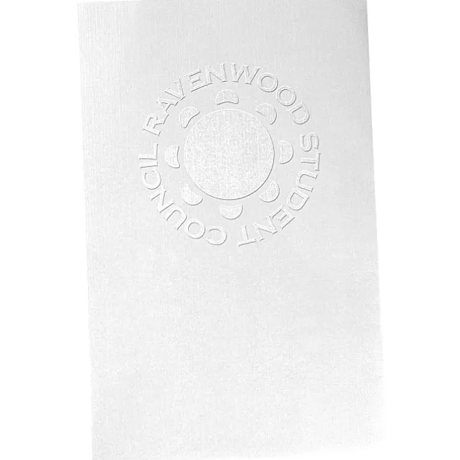 Legal Size Embossed Linen Paper Folder