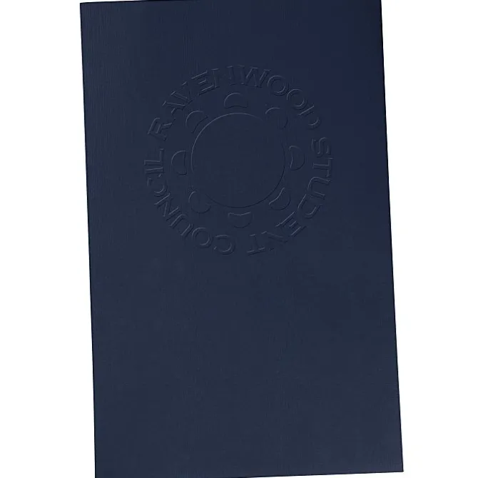 Legal Size Embossed Linen Paper Folder