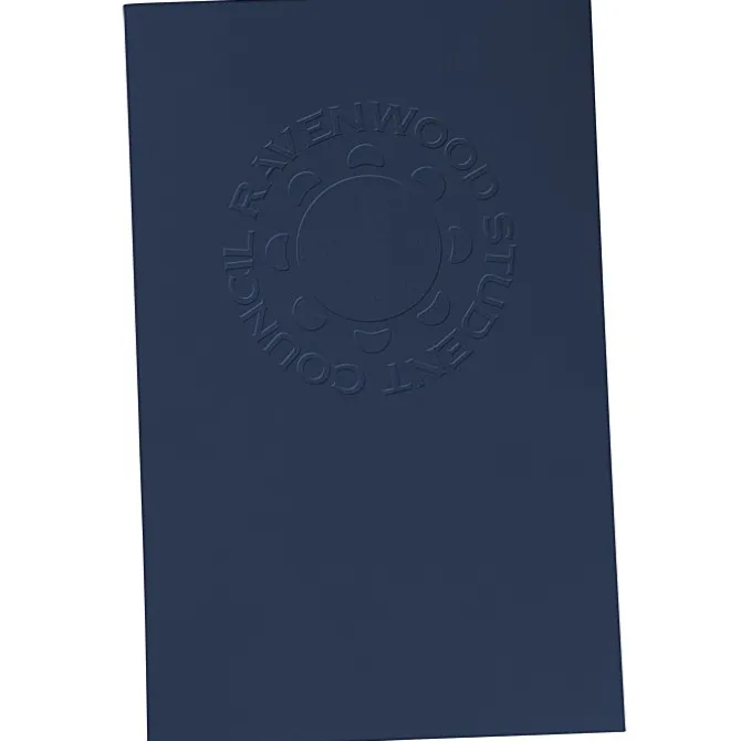 Legal Size Embossed Linen Paper Folder