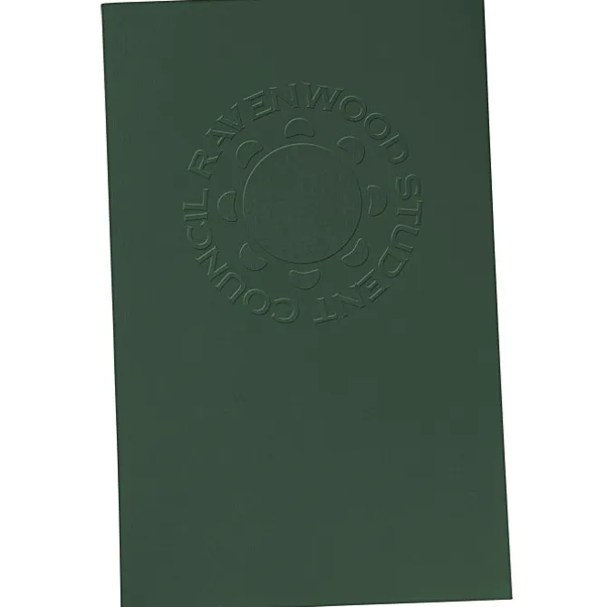 Legal Size Embossed Linen Paper Folder