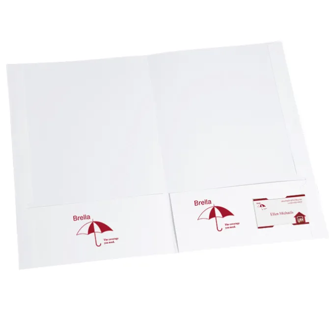 Legal Size Two-Pocket Presentation Folder - Gloss