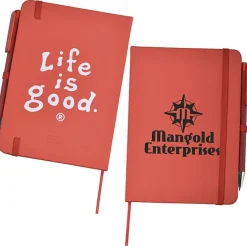 Life is Good TaskRight Afton Notebook with Pen - LIG