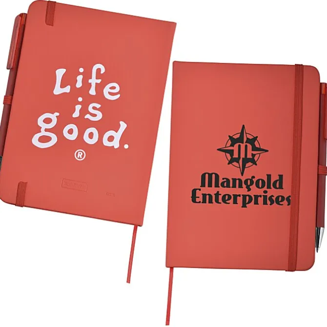 Life is Good TaskRight Afton Notebook with Pen - LIG