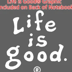 Life is Good TaskRight Afton Notebook with Pen - LIG