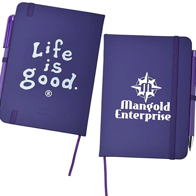 Life is Good TaskRight Afton Notebook with Pen - LIG
