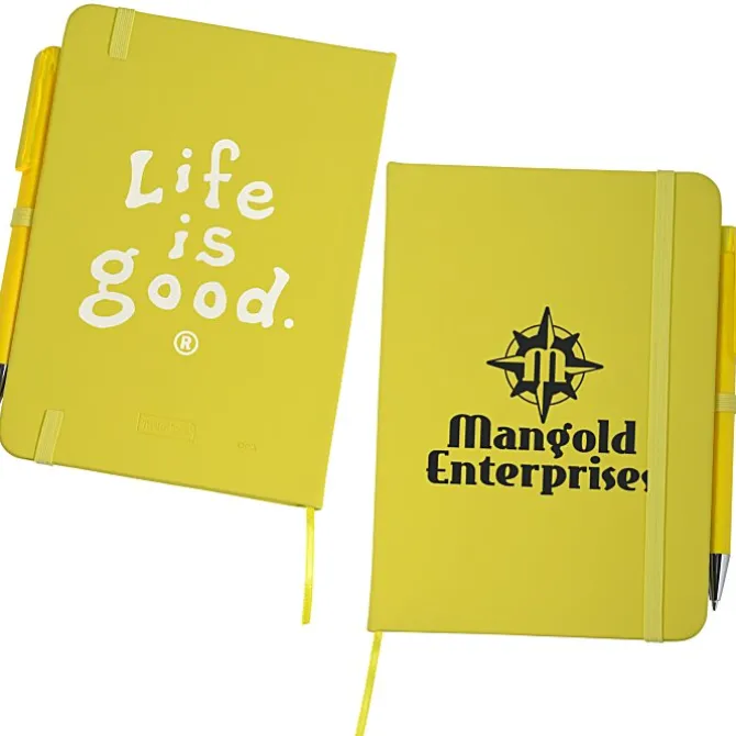 Life is Good TaskRight Afton Notebook with Pen - LIG