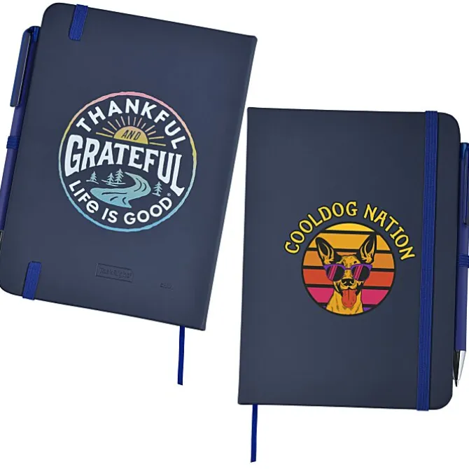 Life is Good TaskRight Afton Notebook with Pen - Full Color - Grateful