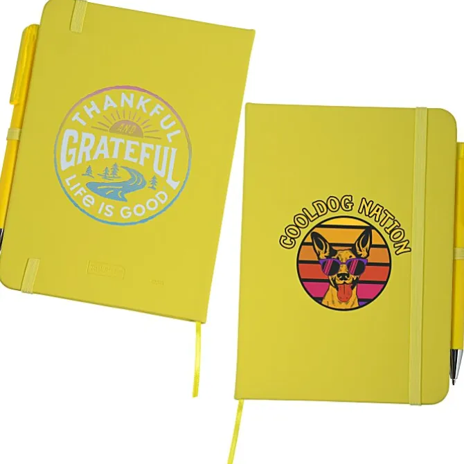 Life is Good TaskRight Afton Notebook with Pen - Full Color - Grateful