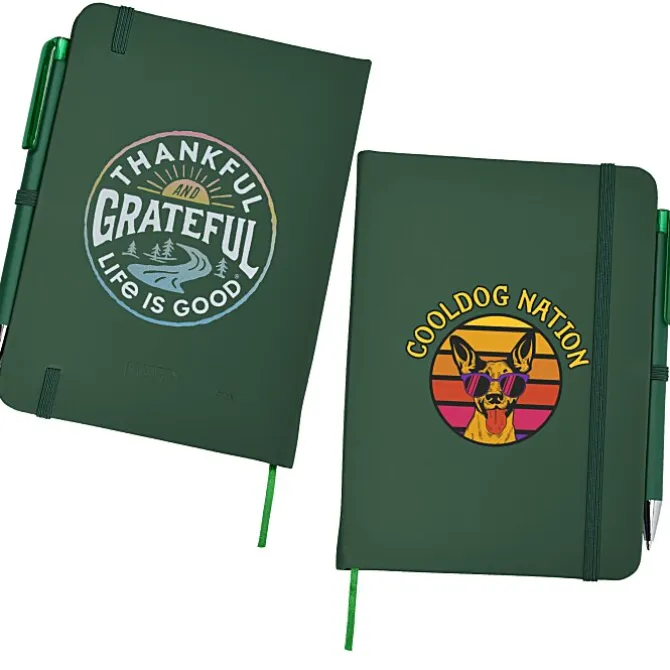 Life is Good TaskRight Afton Notebook with Pen - Full Color - Grateful