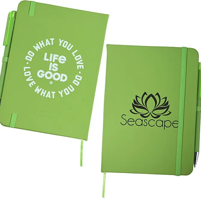 Life is Good TaskRight Afton Notebook with Pen - Love