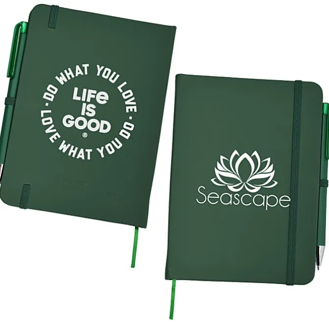 Life is Good TaskRight Afton Notebook with Pen - Love