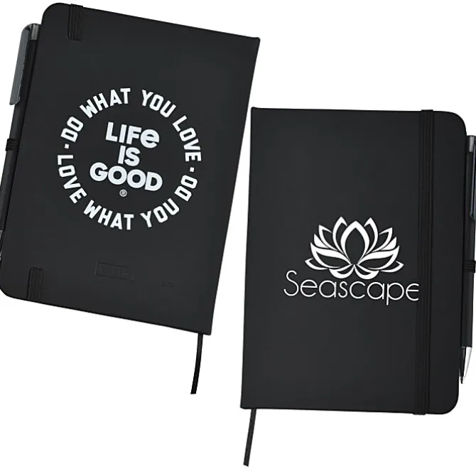 Life is Good TaskRight Afton Notebook with Pen - Love