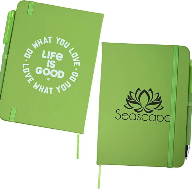Life is Good TaskRight Afton Notebook with Pen - Love