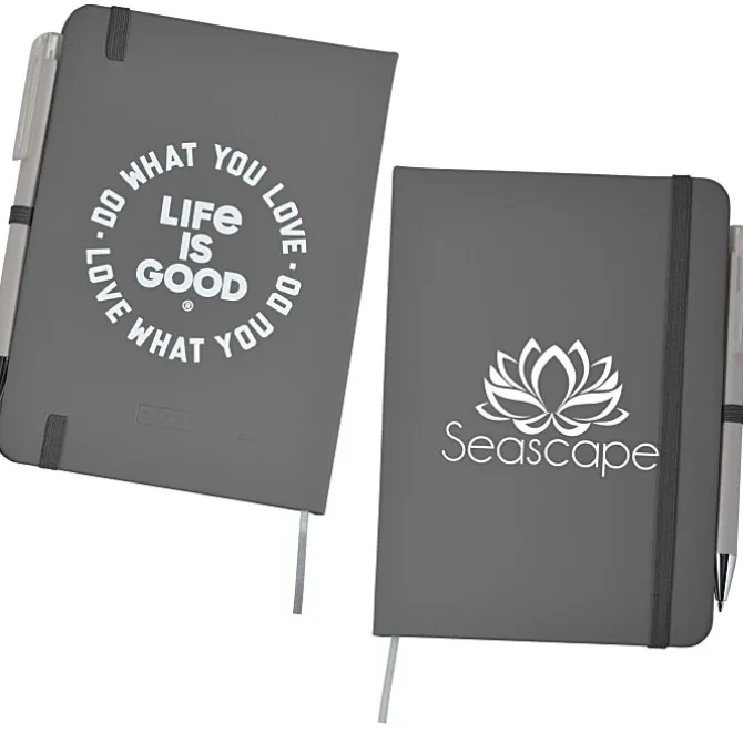 Life is Good TaskRight Afton Notebook with Pen - Love