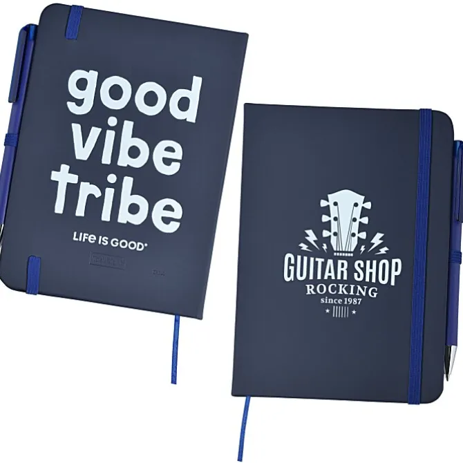 Life is Good TaskRight Afton Notebook with Pen - Good Vibe