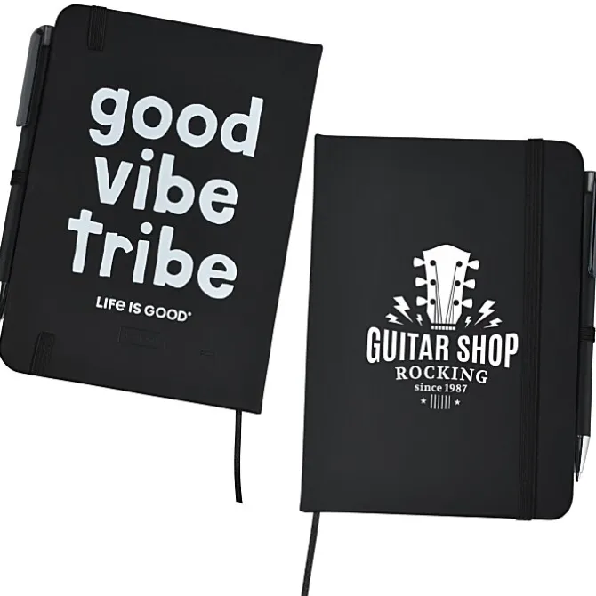 Life is Good TaskRight Afton Notebook with Pen - Good Vibe