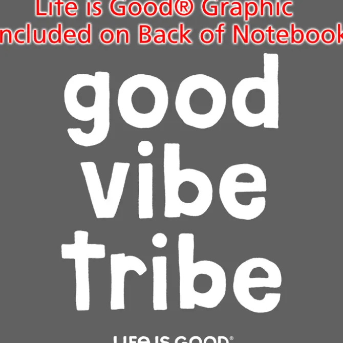 Life is Good TaskRight Afton Notebook with Pen - Good Vibe
