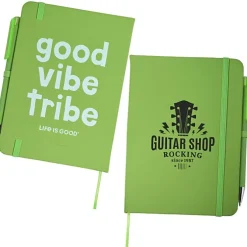 Life is Good TaskRight Afton Notebook with Pen - Good Vibe