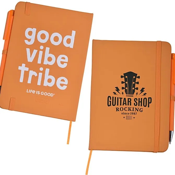 Life is Good TaskRight Afton Notebook with Pen - Good Vibe
