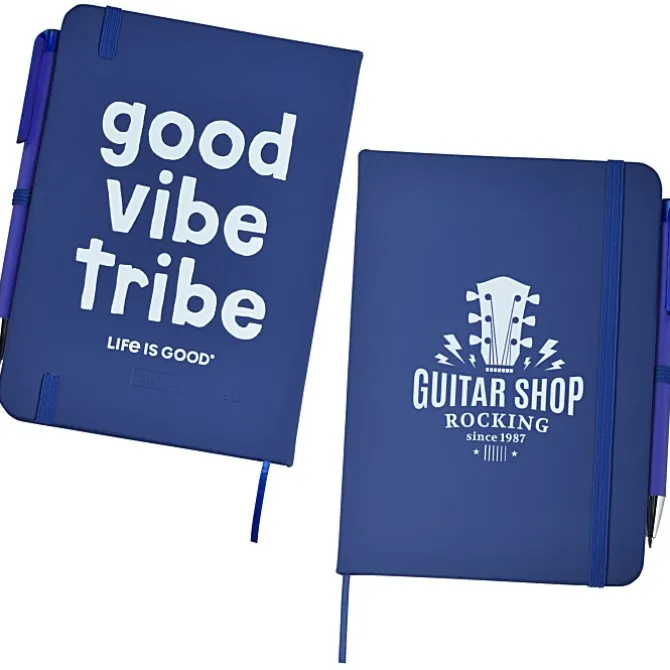 Life is Good TaskRight Afton Notebook with Pen - Good Vibe