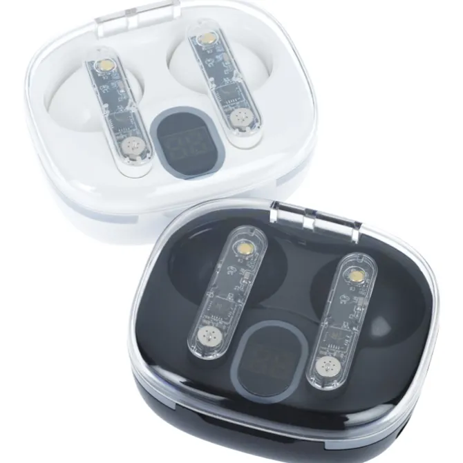Light-Up Display True Wireless Earbuds - 24 hr