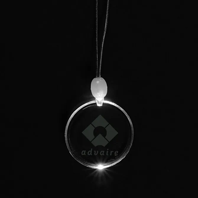 Light-Up Pendant Necklace - Circle