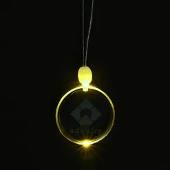 Light-Up Pendant Necklace - Circle