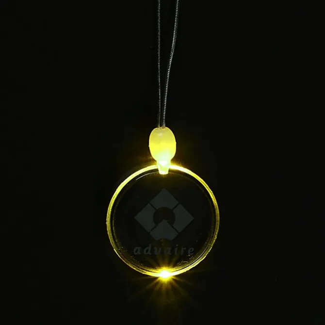 Light-Up Pendant Necklace - Circle