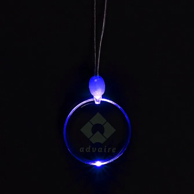 Light-Up Pendant Necklace - Circle