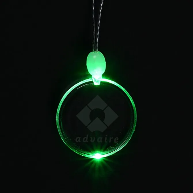 Light-Up Pendant Necklace - Circle
