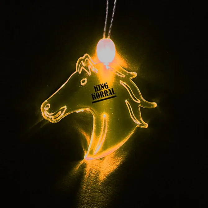Light-Up Pendant Necklace - Horse