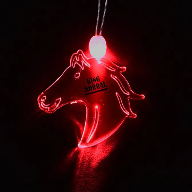 Light-Up Pendant Necklace - Horse