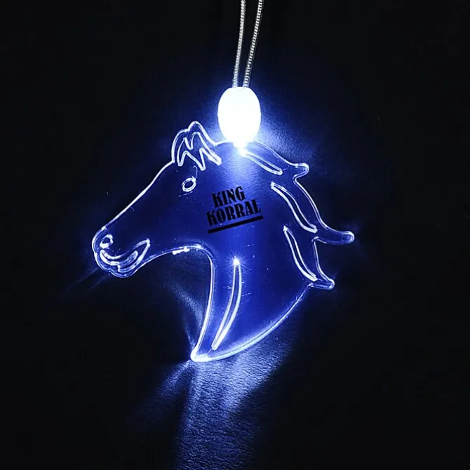 Light-Up Pendant Necklace - Horse