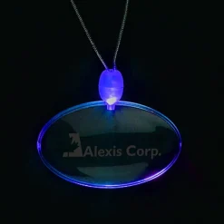 Light-Up Pendant Necklace - Oval