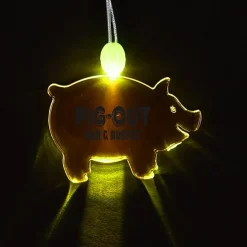 Light-Up Pendant Necklace - Pig