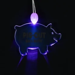 Light-Up Pendant Necklace - Pig