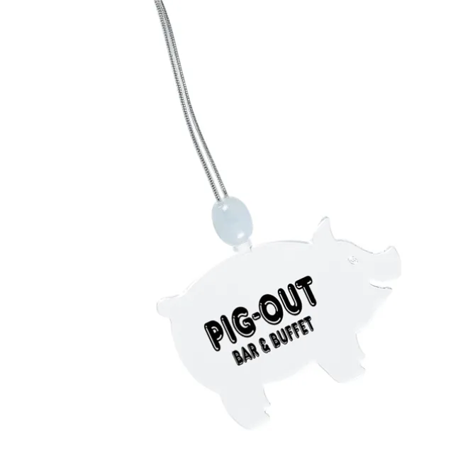 Light-Up Pendant Necklace - Pig