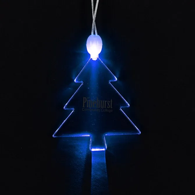 Light-Up Pendant Necklace - Pine Tree
