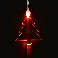 Light-Up Pendant Necklace - Pine Tree