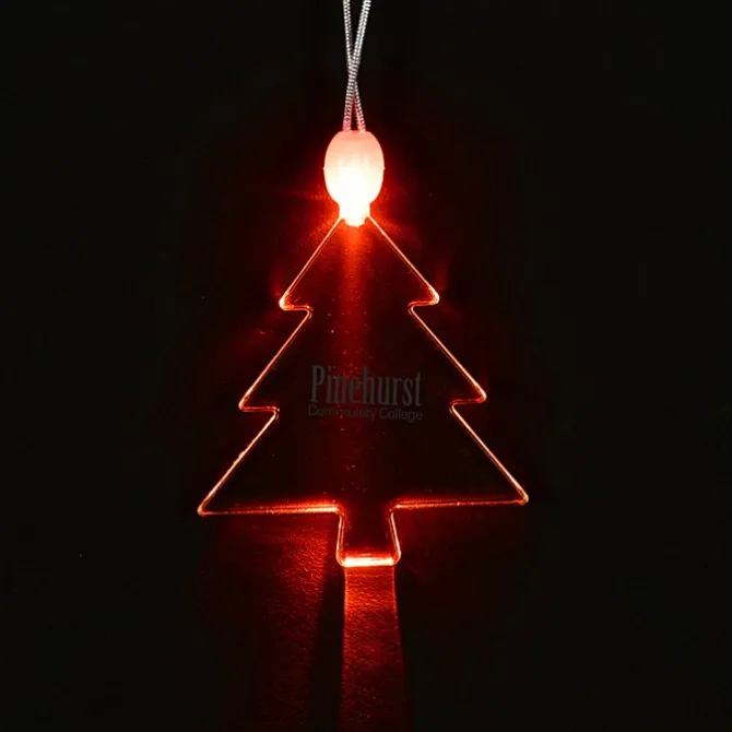 Light-Up Pendant Necklace - Pine Tree