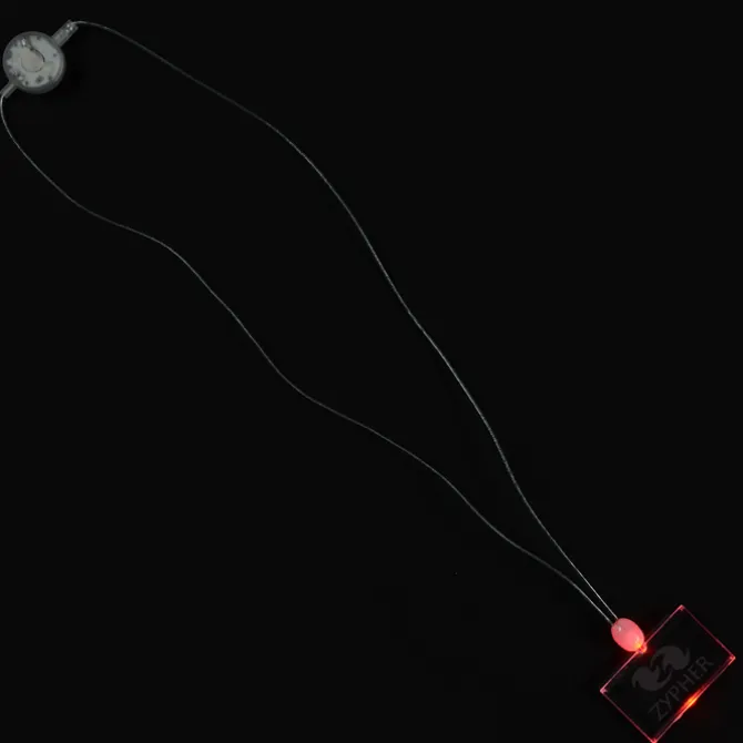 Light-Up Pendant Necklace - Rectangle