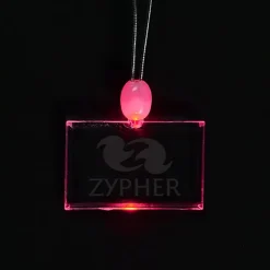 Light-Up Pendant Necklace - Rectangle
