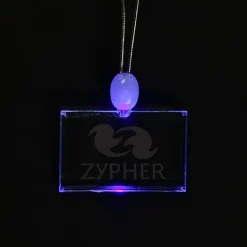 Light-Up Pendant Necklace - Rectangle