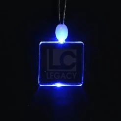 Light-Up Pendant Necklace - Square
