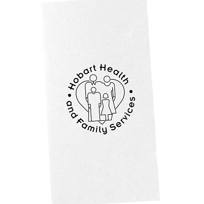 Linen Paper Two-Pocket Mini Folder - 9 1/2 inches x 5 inches