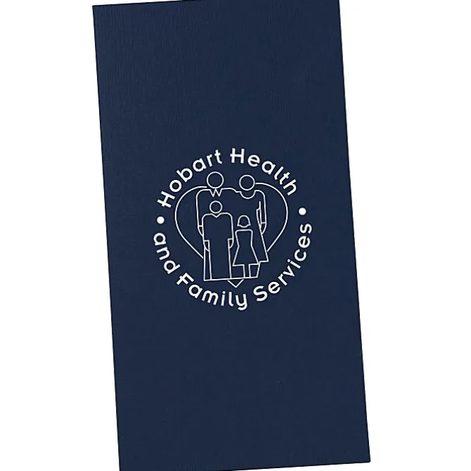 Linen Paper Two-Pocket Mini Folder - 9 1/2 inches x 5 inches