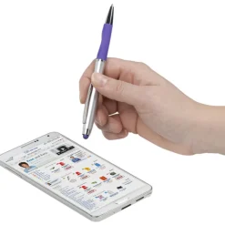 Lory Stylus Twist Pen - Silver - 24 hr