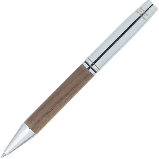 Luxe Walnut Executive Twist Gel Metal Pen